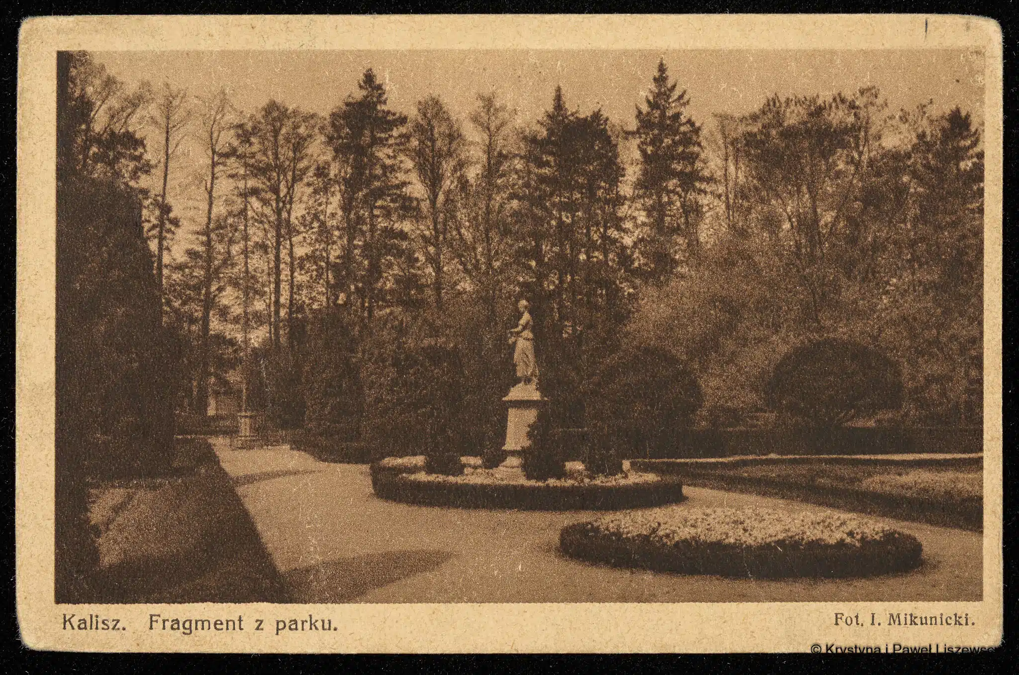 kalisz park flora rzeźby