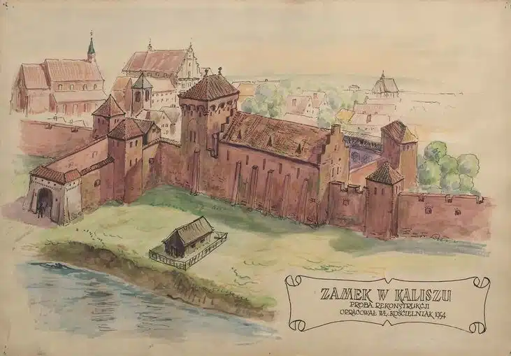 zamek w kaliszu domena publiczna MOZK - Kalisz Czasem Malowany mury obronne kalisz zamek