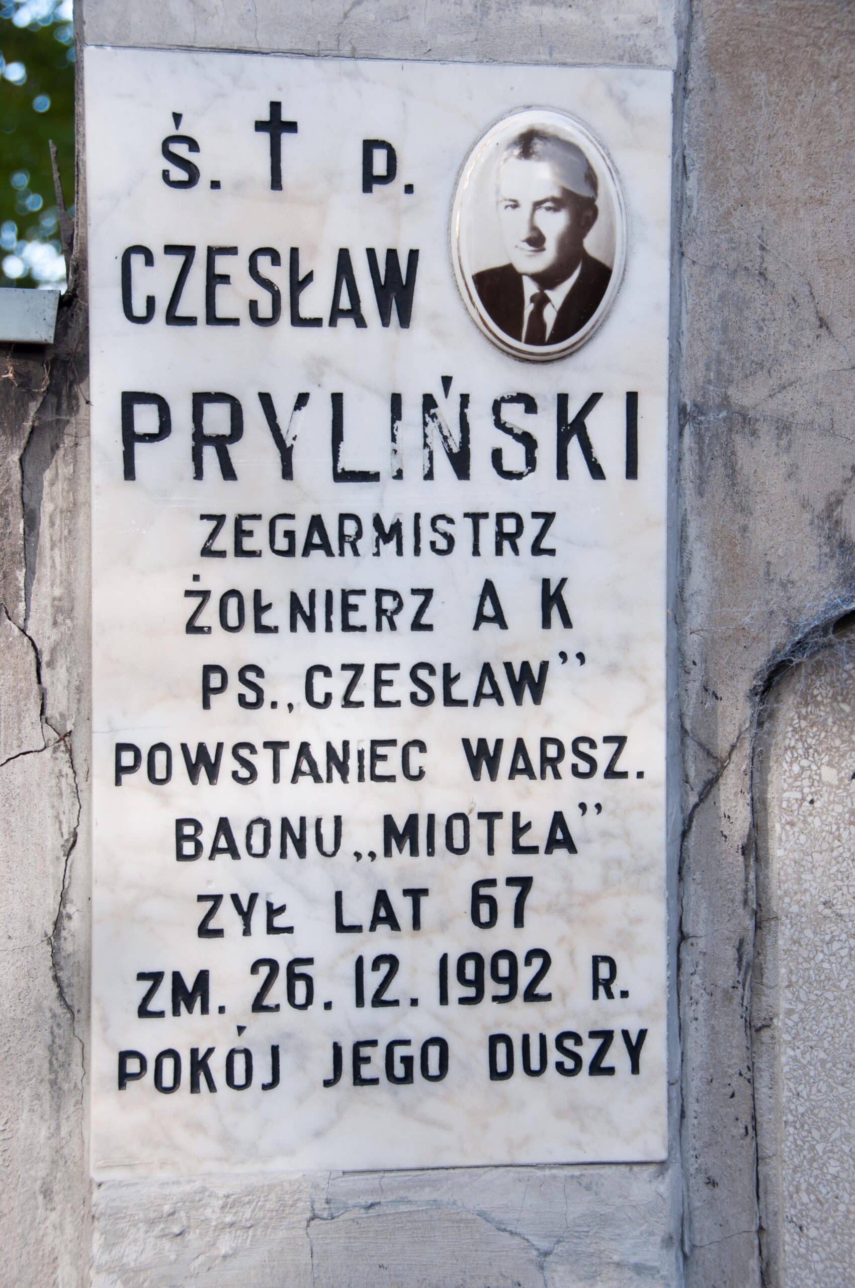 Rafał Stiller zegarmistrz Pryliński