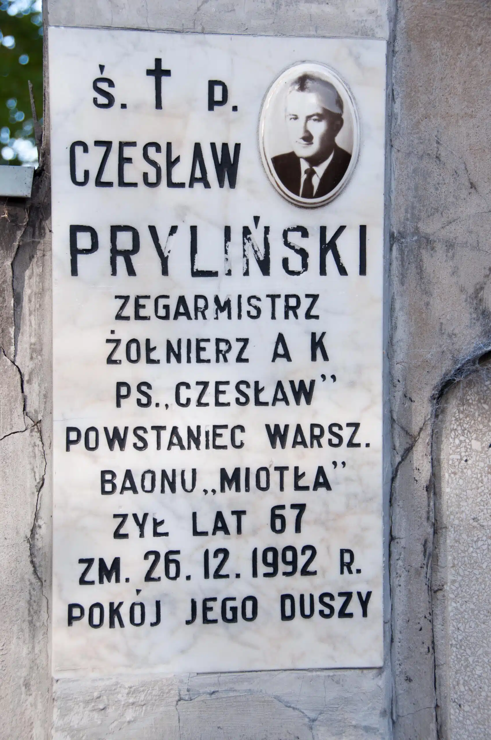 Rafał Stiller zegarmistrz Pryliński
