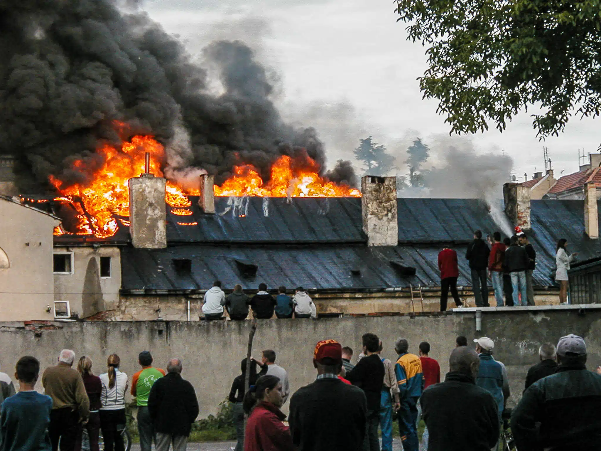 Pożar w koszarach